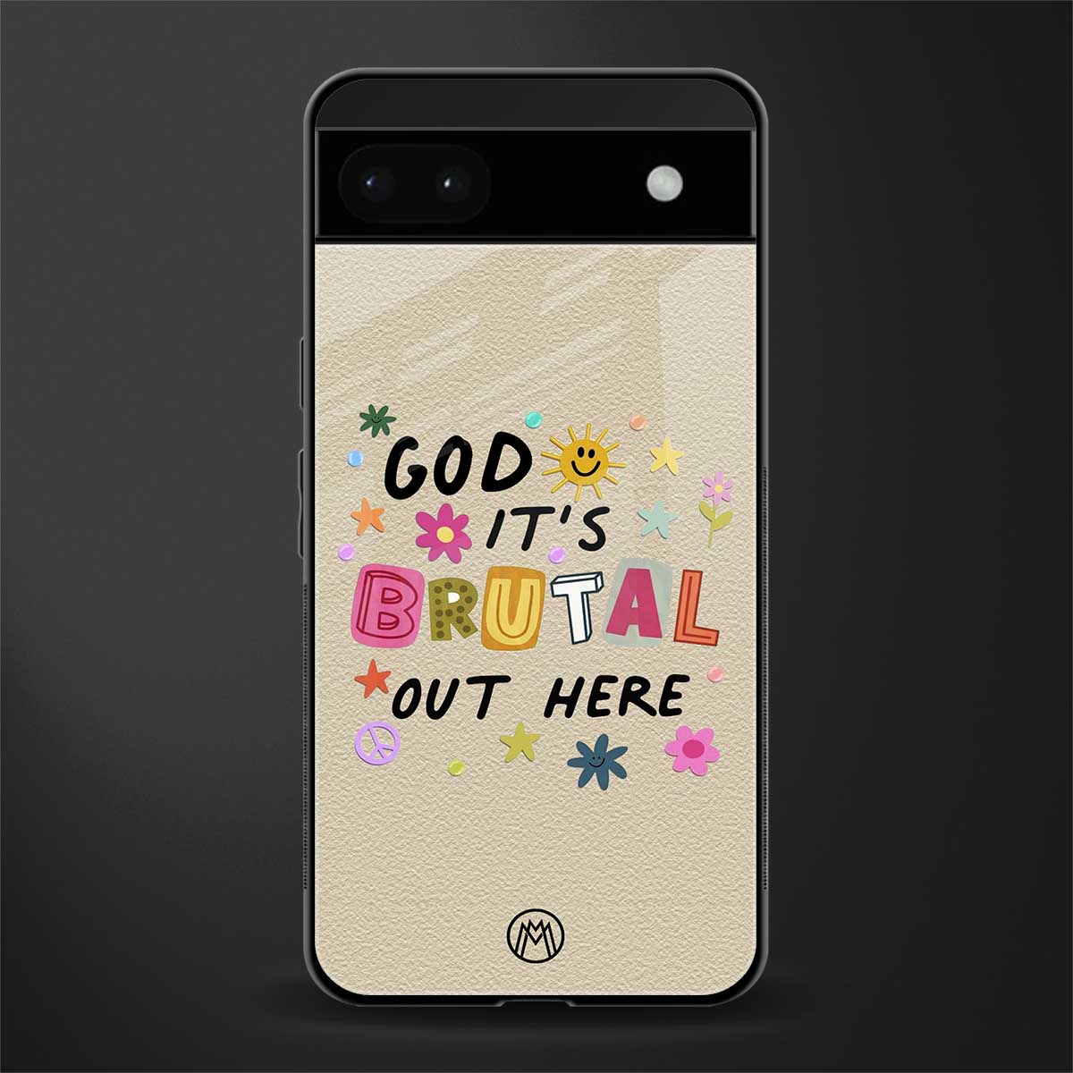 it's brutal out here back phone cover | glass case for google pixel 6a