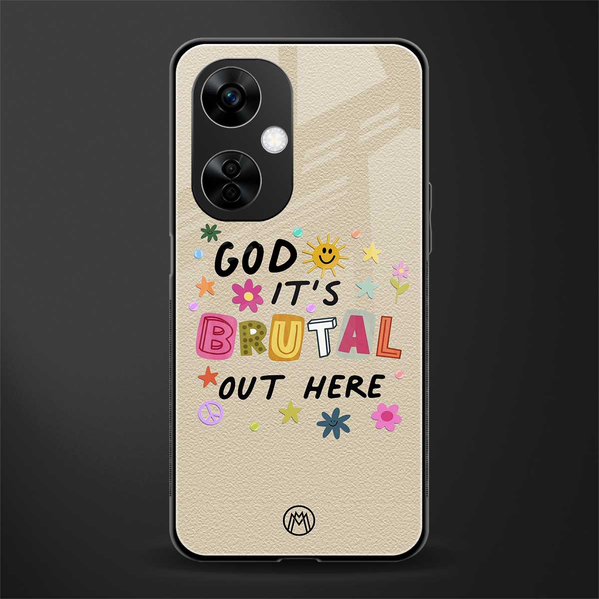 it's brutal out here back phone cover | glass case for oneplus nord ce 3 lite