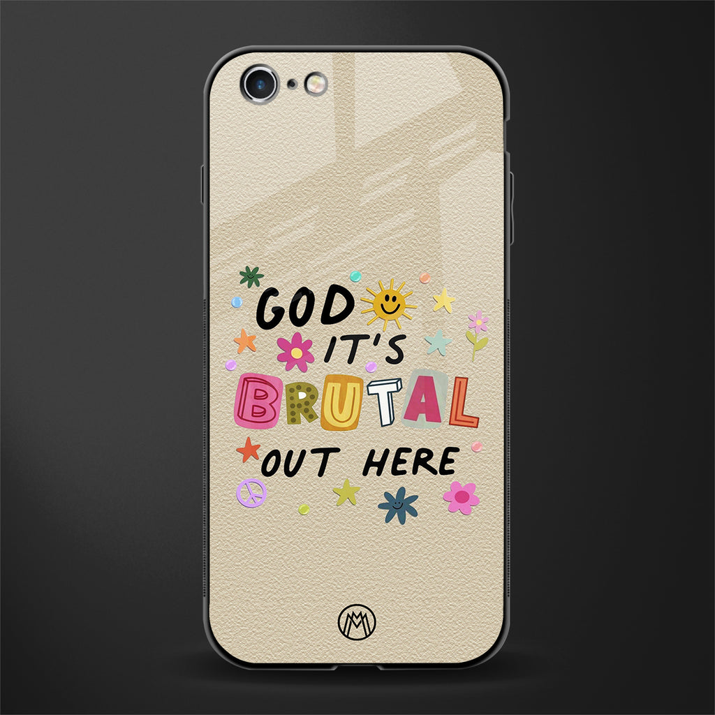 it's brutal out here glass case for iphone 6 image