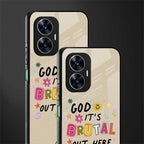 it's brutal out here back phone cover | glass case for realme c55