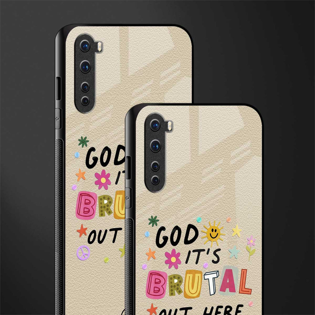 it's brutal out here glass case for oneplus nord ac2001 image-2