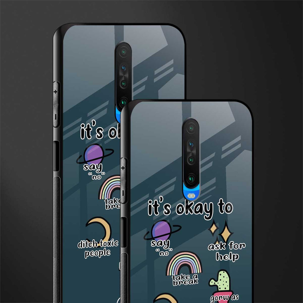 it's okay glass case for poco x2 image-2