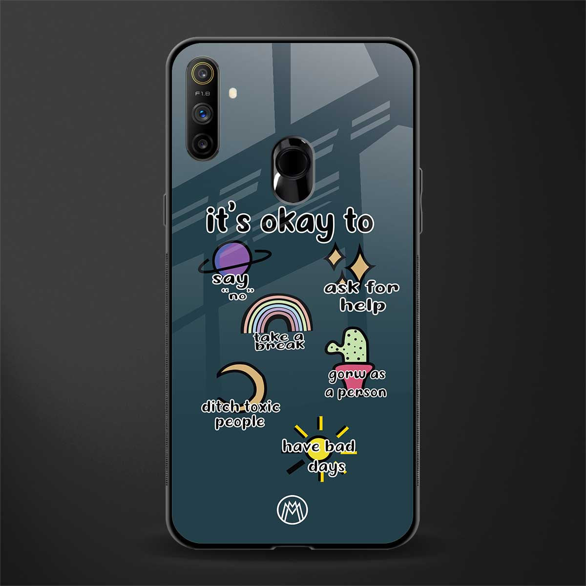 it's okay glass case for realme narzo 10a image