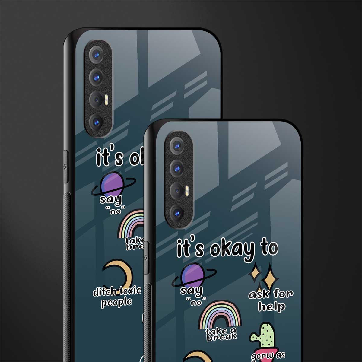 it's okay glass case for oppo reno 3 pro image-2