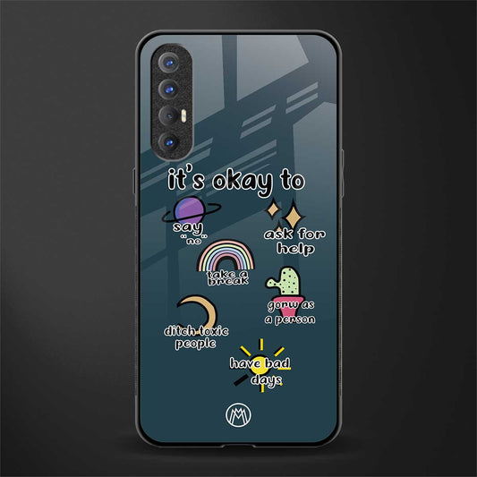 it's okay glass case for oppo reno 3 pro image