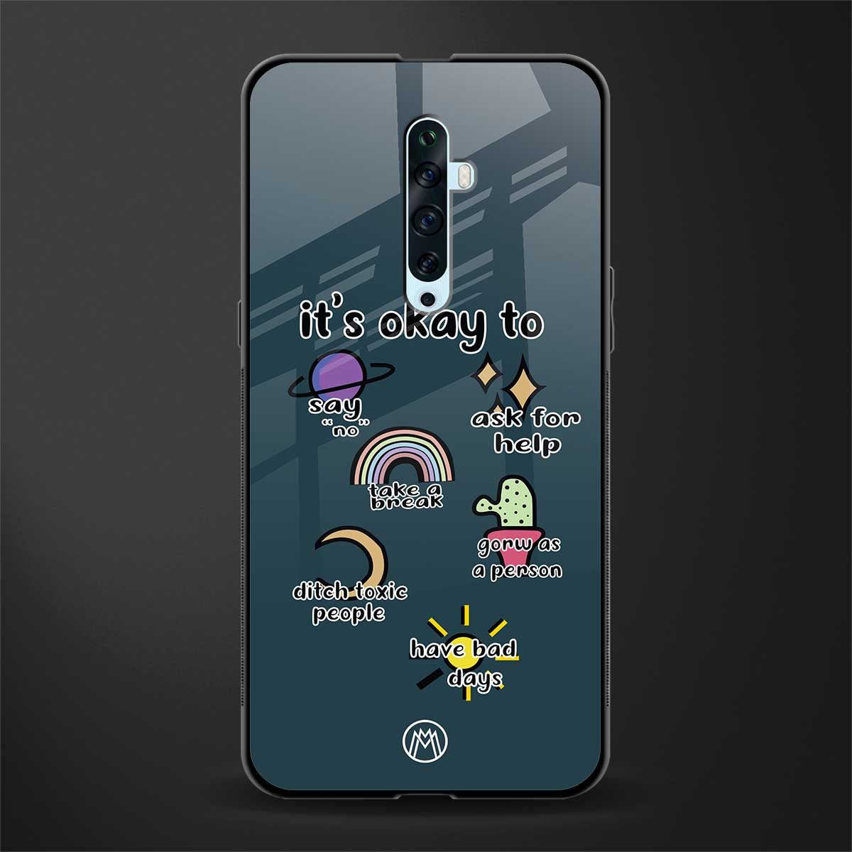 it's okay glass case for oppo reno 2f image