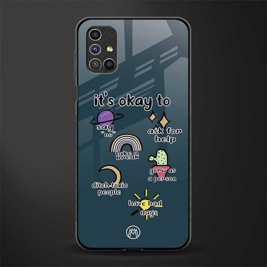 it's okay glass case for samsung galaxy m31s image