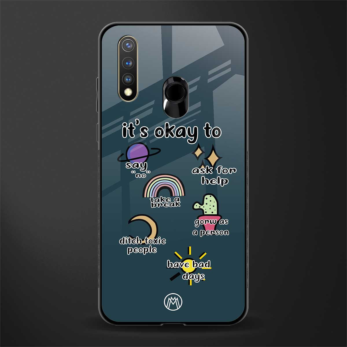 it's okay glass case for vivo y19 image