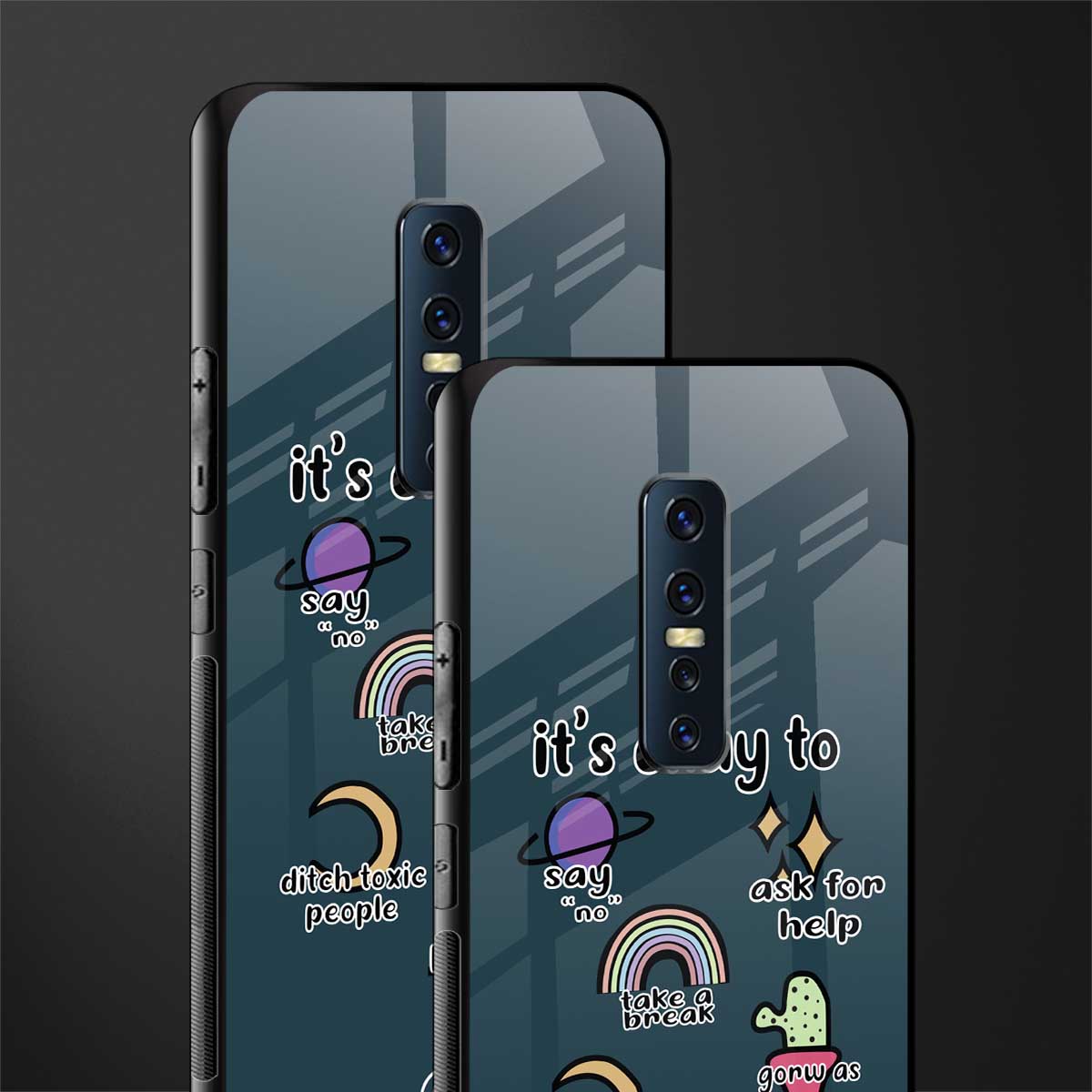 it's okay glass case for vivo v17 pro image-2