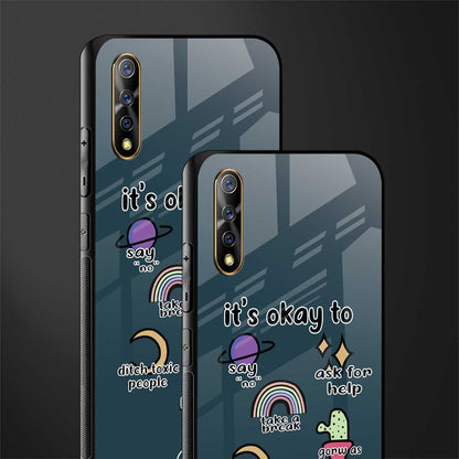 it's okay glass case for vivo z1x image-2