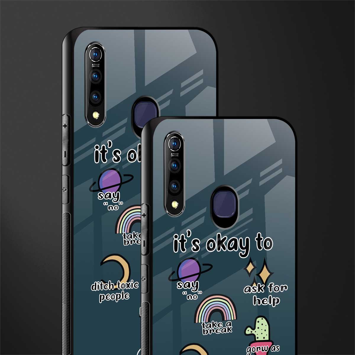 it's okay glass case for vivo z1 pro image-2