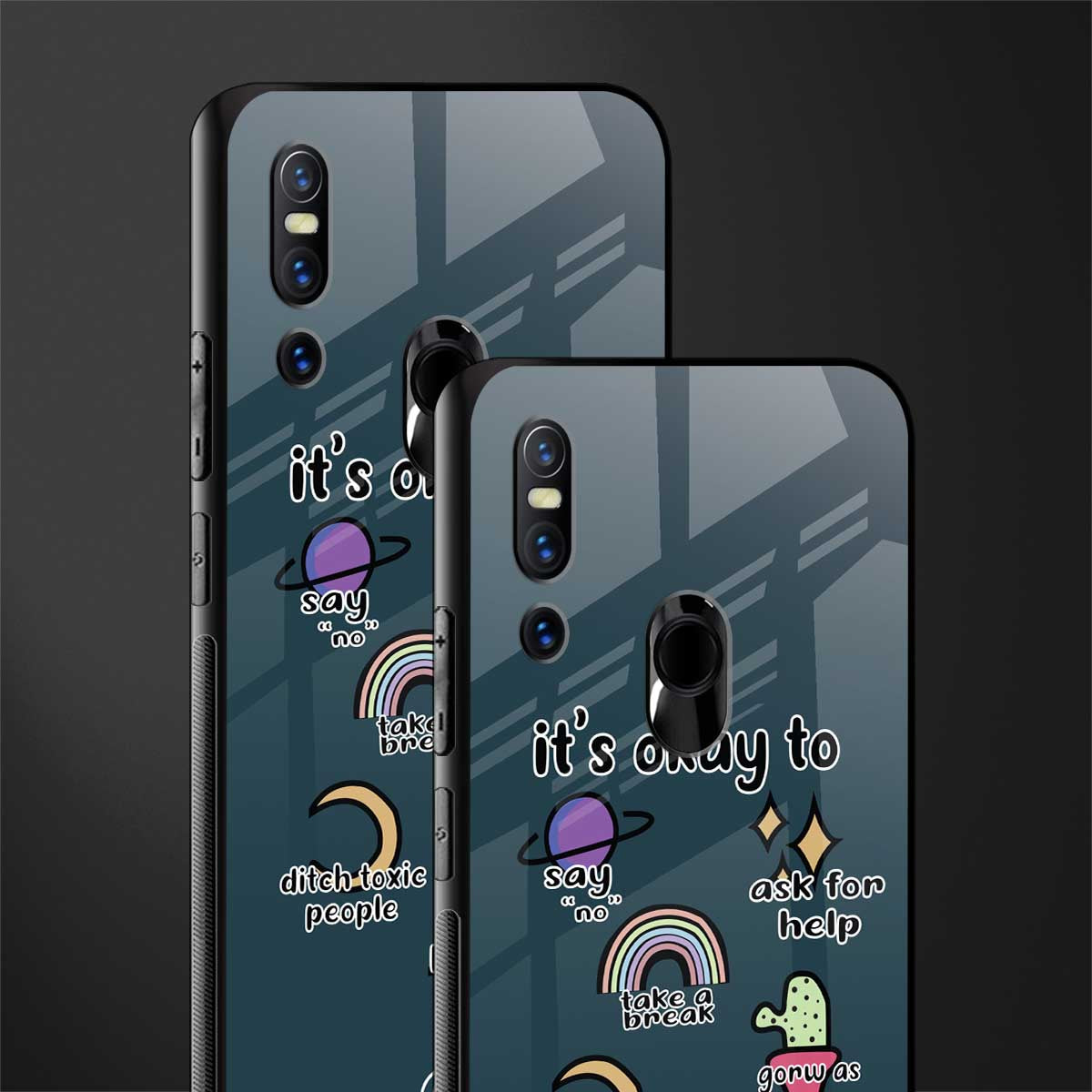 it's okay glass case for vivo v15 image-2