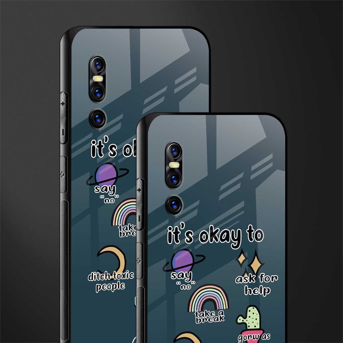 it's okay glass case for vivo v15 pro image-2