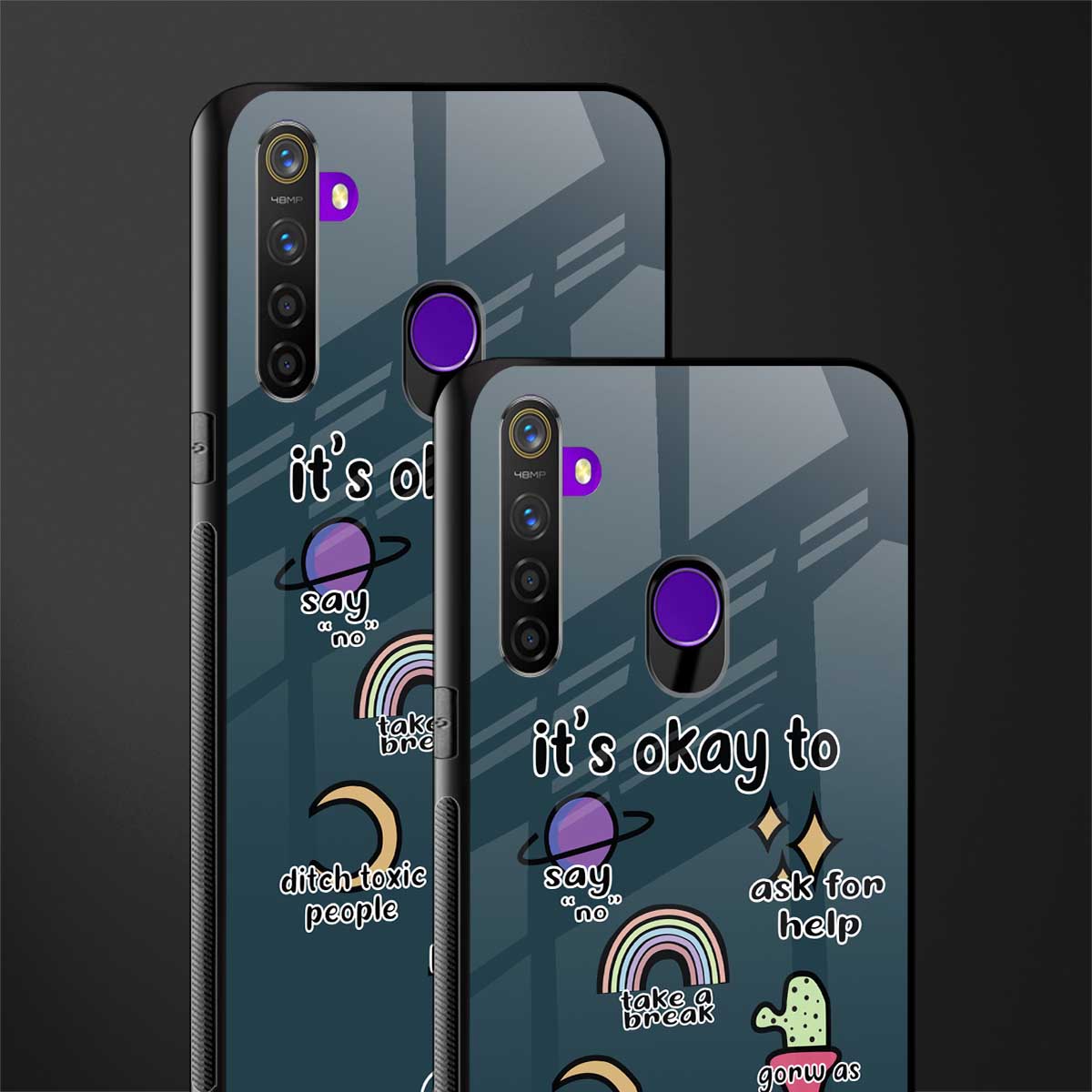 it's okay glass case for realme 5i image-2