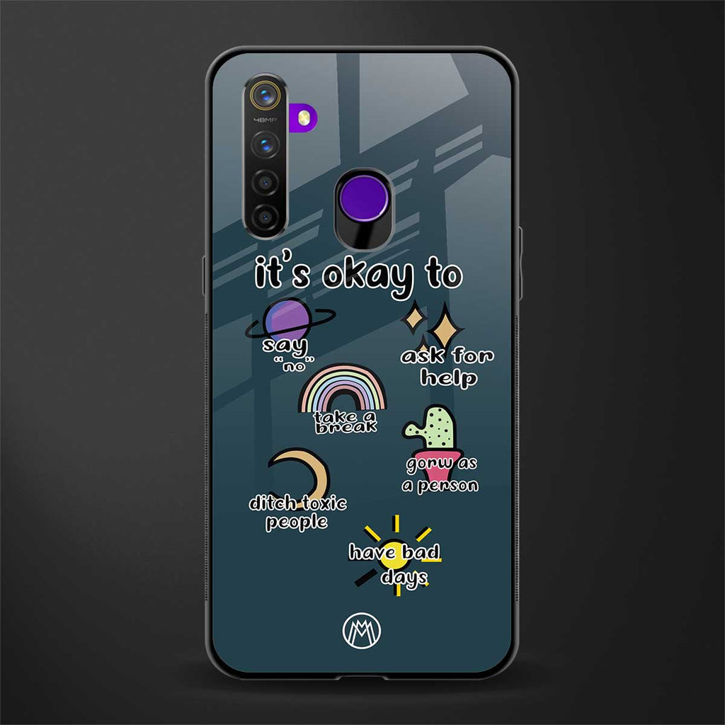 it's okay glass case for realme 5i image