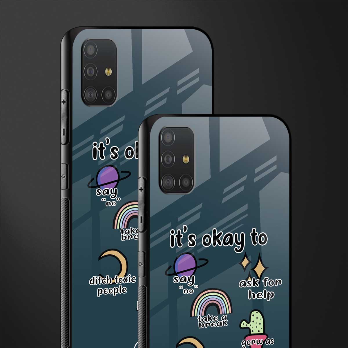 it's okay glass case for samsung galaxy a51 image-2