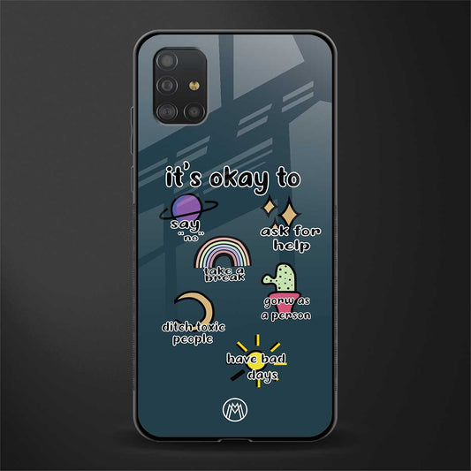 it's okay glass case for samsung galaxy a51 image