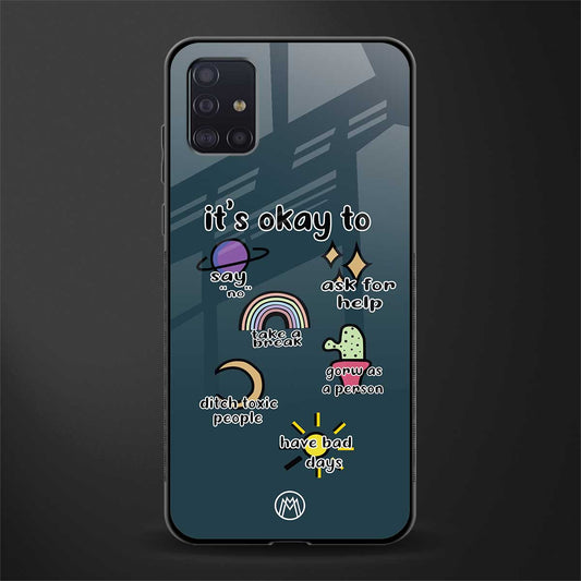 it's okay glass case for samsung galaxy a71 image