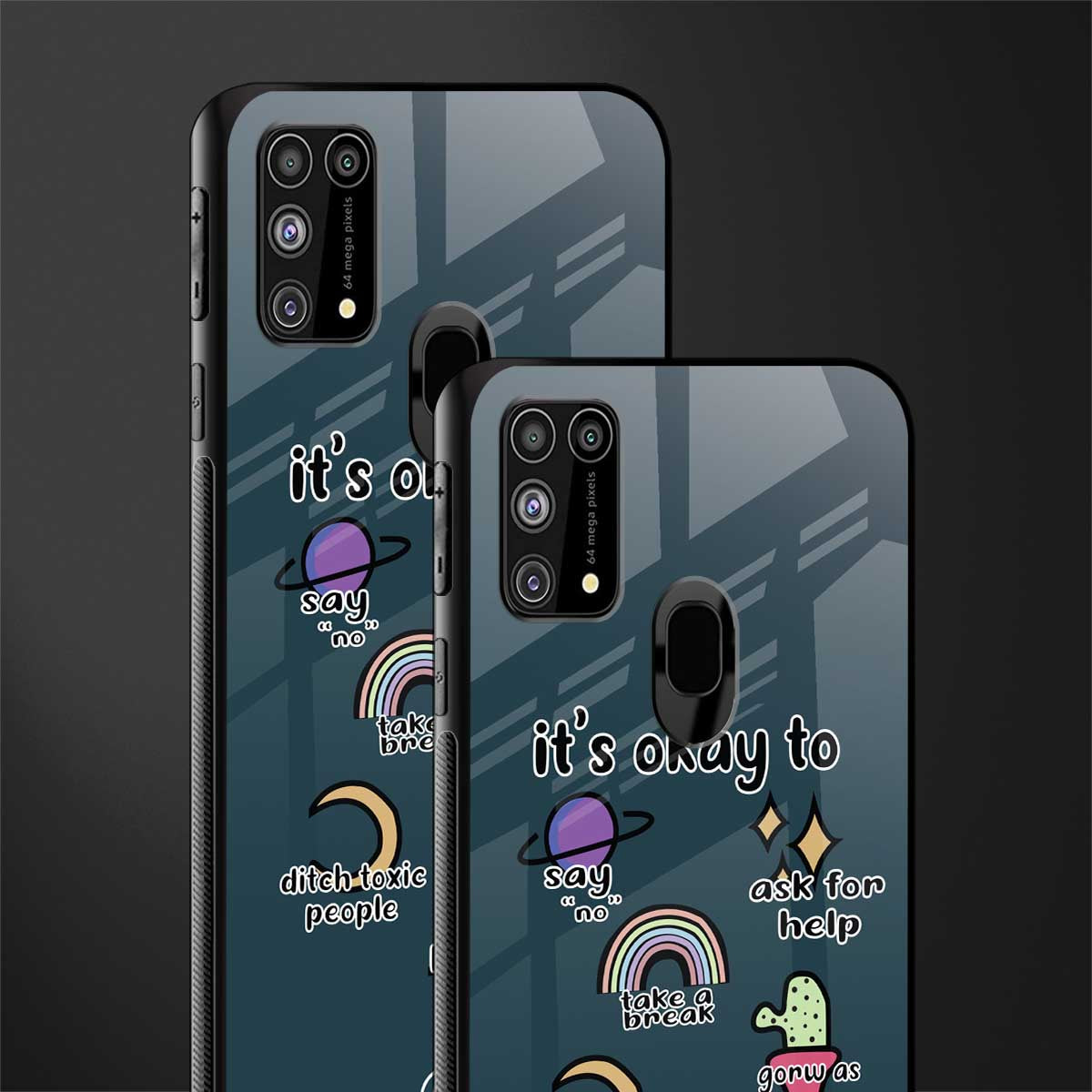 it's okay glass case for samsung galaxy m31 prime edition image-2