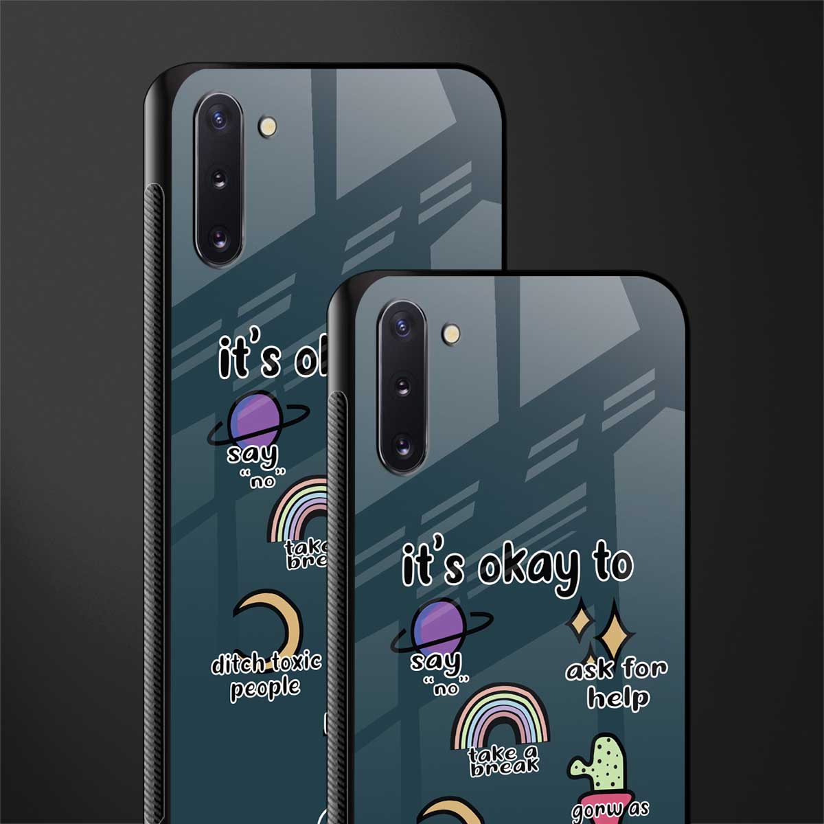 it's okay glass case for samsung galaxy note 10 image-2
