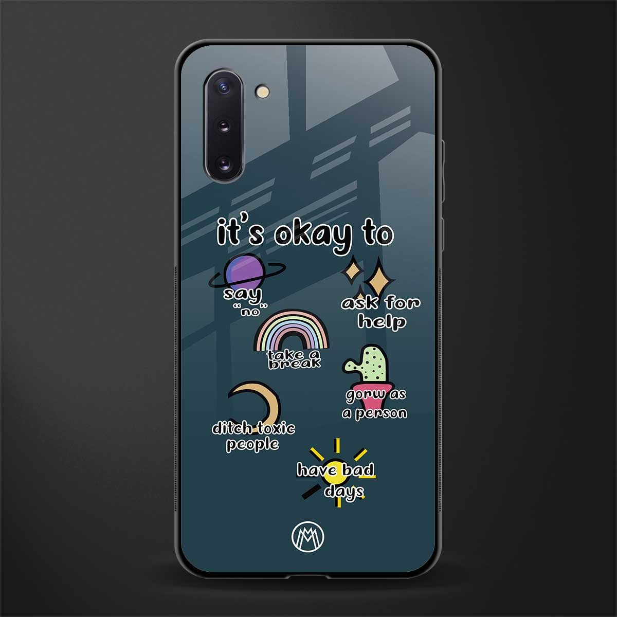 it's okay glass case for samsung galaxy note 10 image