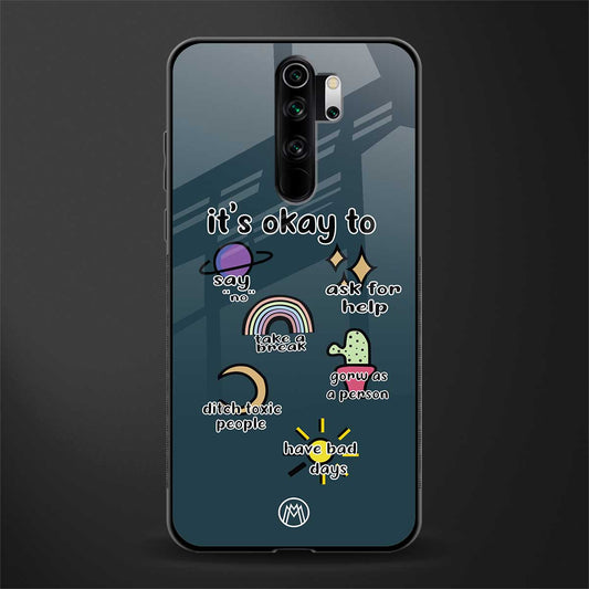 it's okay glass case for redmi note 8 pro image