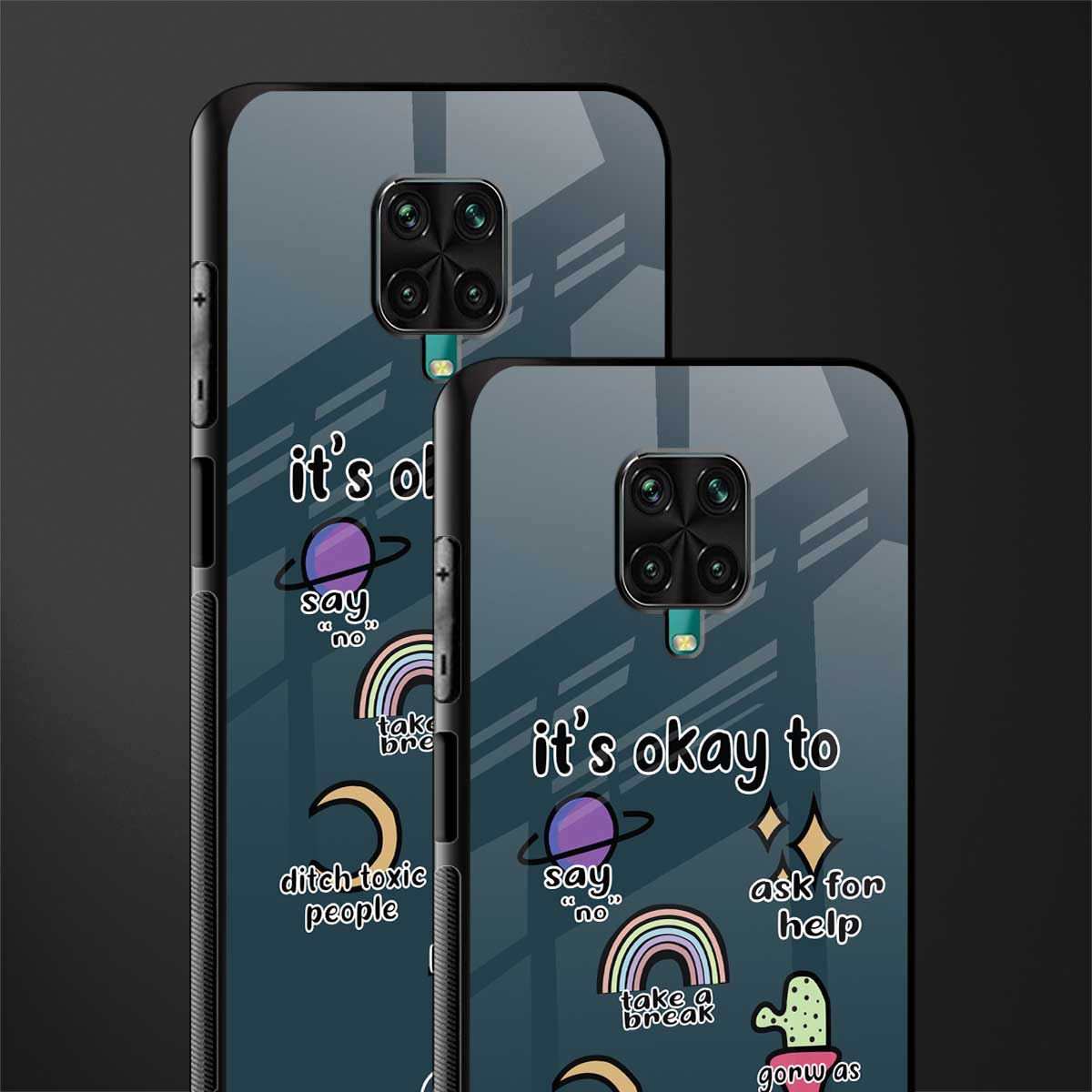 it's okay glass case for redmi note 9 pro max image-2