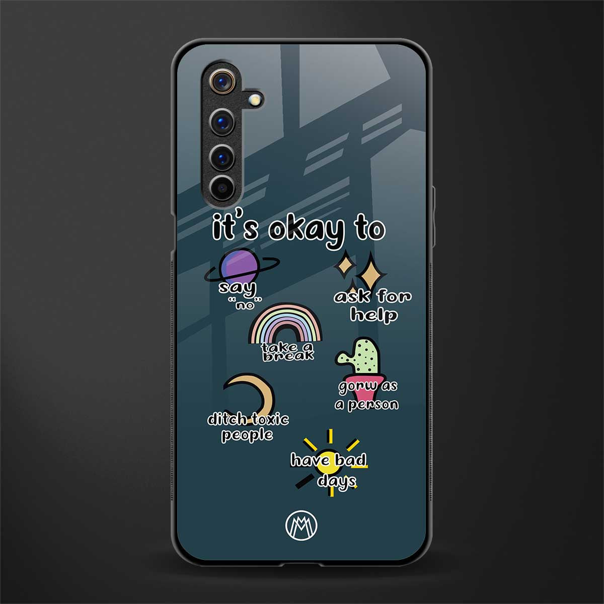it's okay glass case for realme 6 pro image