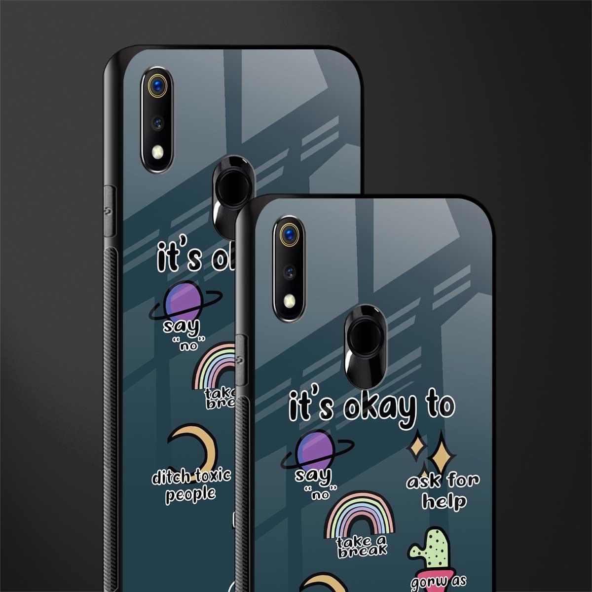 it's okay glass case for realme 3 pro image-2