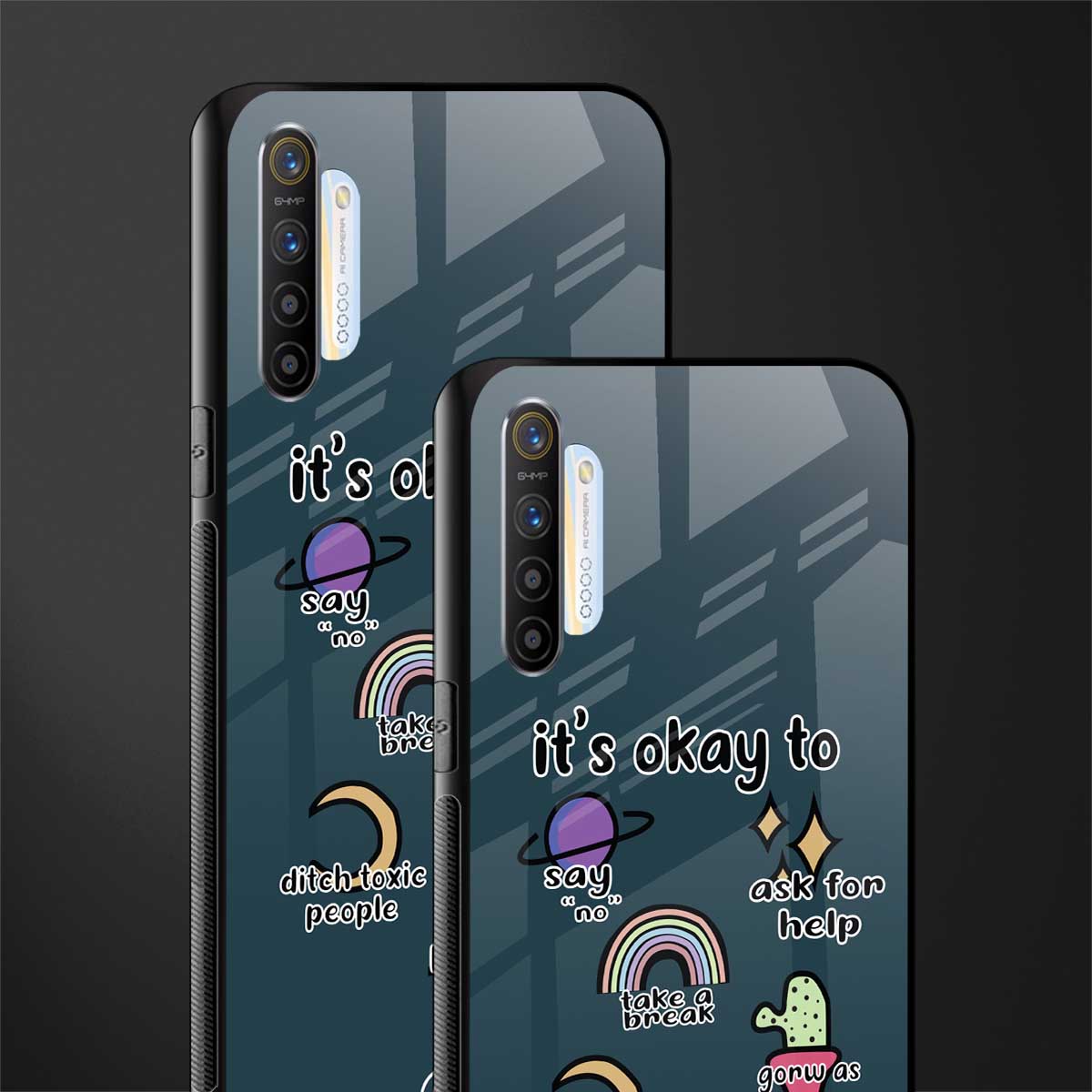 it's okay glass case for realme xt image-2
