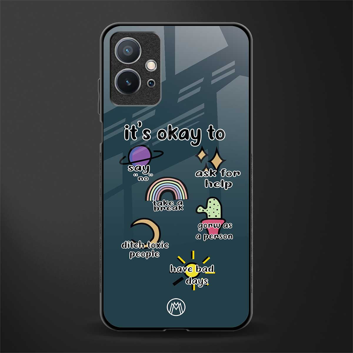 it's okay glass case for vivo t1 5g image