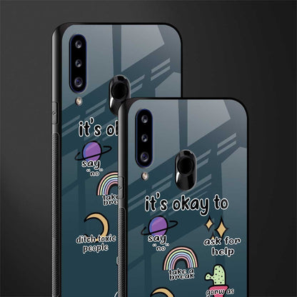 it's okay glass case for samsung galaxy a20s image-2