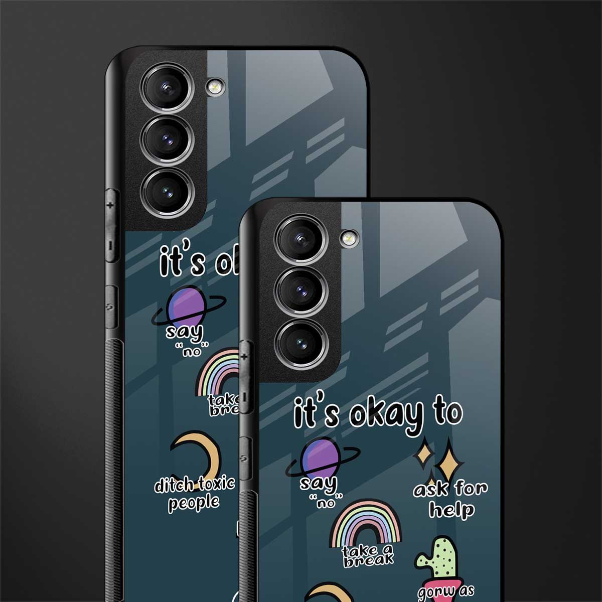 it's okay glass case for samsung galaxy s21 plus image-2