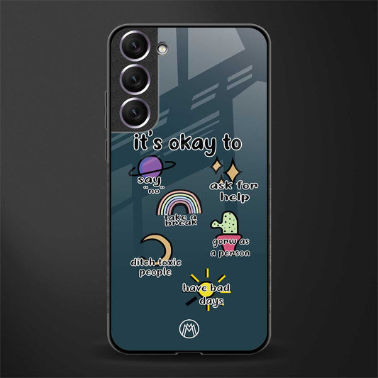 it's okay glass case for samsung galaxy s21 plus image