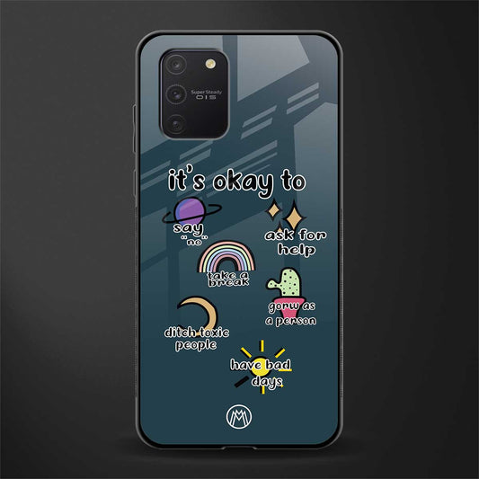 it's okay glass case for samsung galaxy a91 image