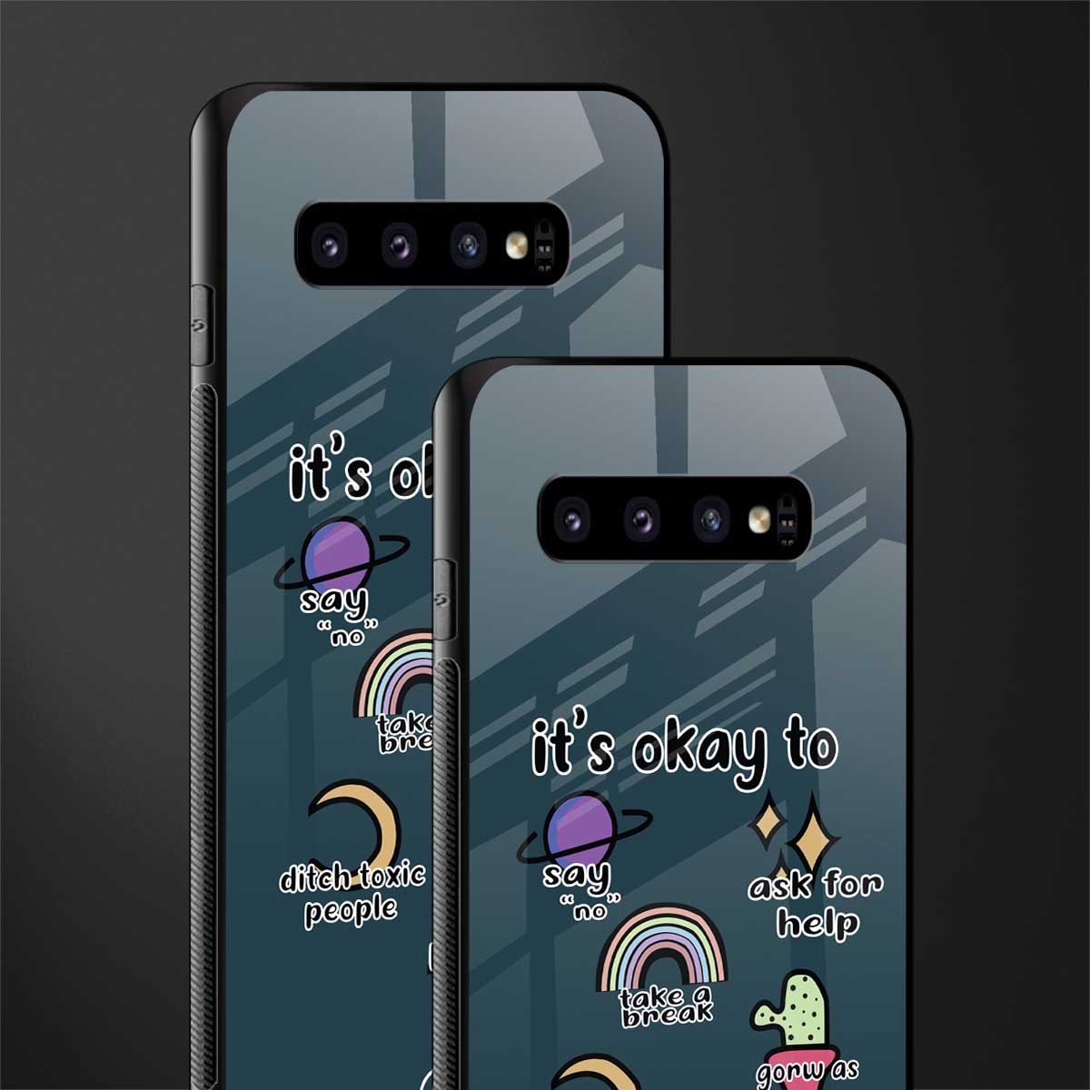 it's okay glass case for samsung galaxy s10 plus image-2