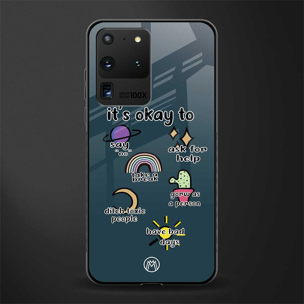 it's okay glass case for samsung galaxy s20 ultra image