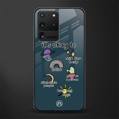 it's okay glass case for samsung galaxy s20 ultra image