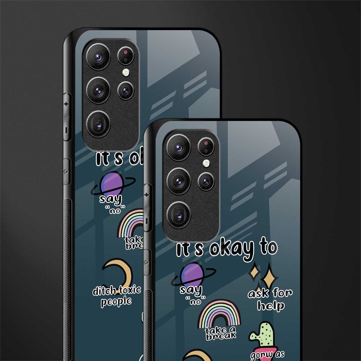 it's okay glass case for samsung galaxy s22 ultra 5g image-2