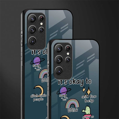 it's okay glass case for samsung galaxy s22 ultra 5g image-2