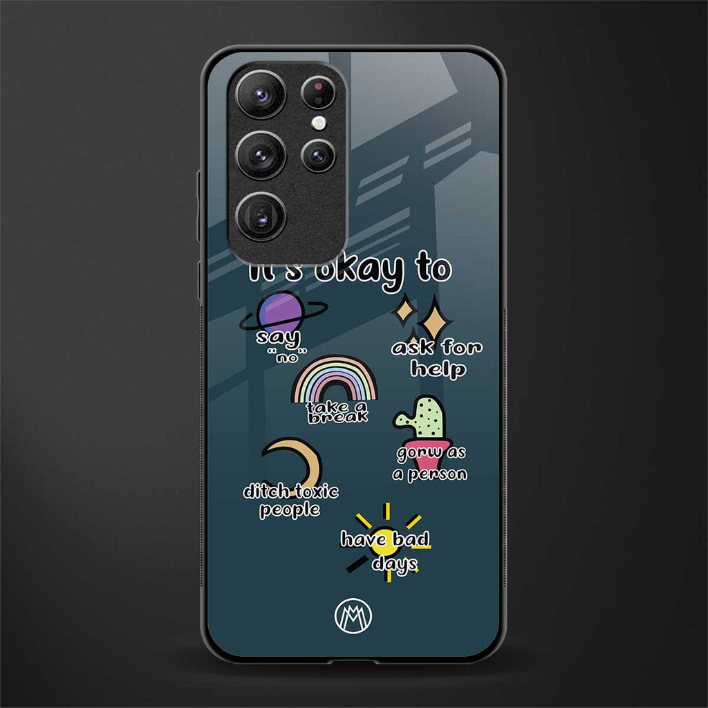it's okay glass case for samsung galaxy s22 ultra 5g image