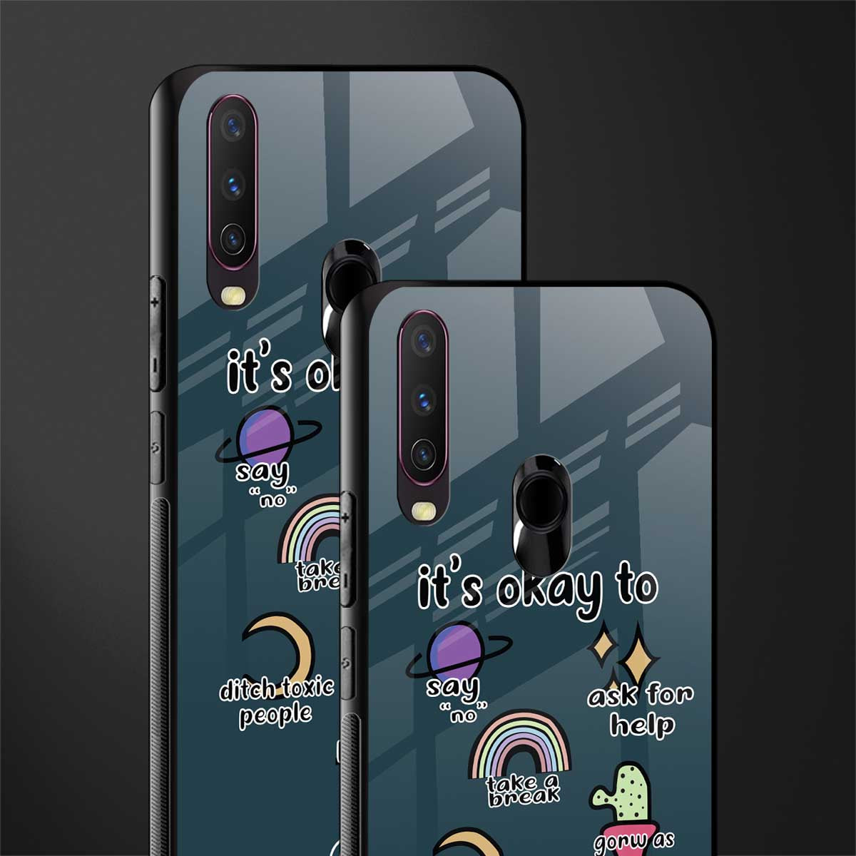 it's okay glass case for vivo y17 image-2