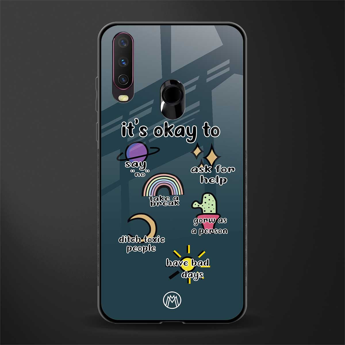 it's okay glass case for vivo y17 image