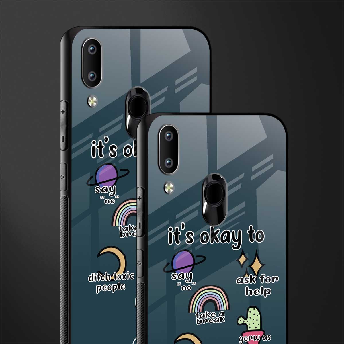 it's okay glass case for vivo y91 image-2