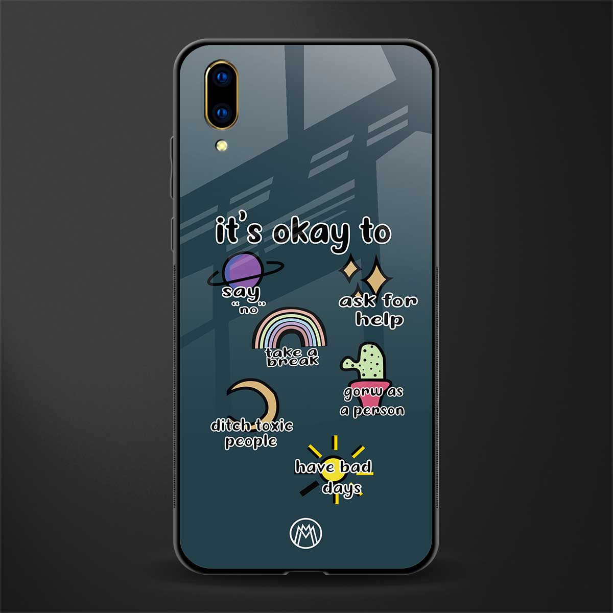 it's okay glass case for vivo v11 pro image