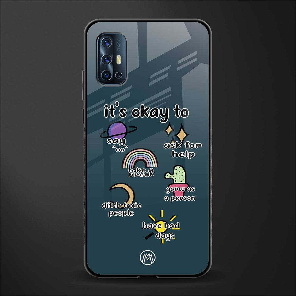 it's okay glass case for vivo v17 image