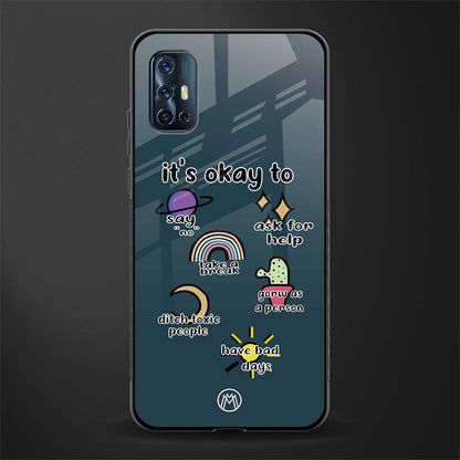 it's okay glass case for vivo v17 image