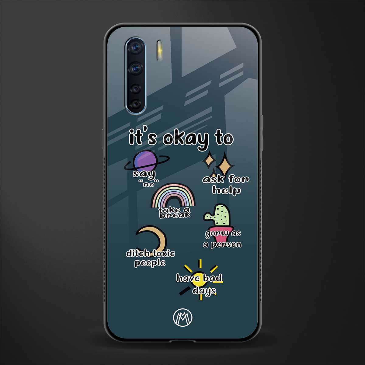 it's okay glass case for oppo f15 image