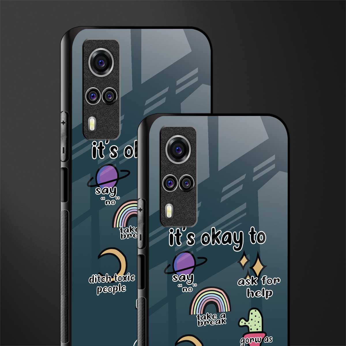 it's okay glass case for vivo y51 image-2
