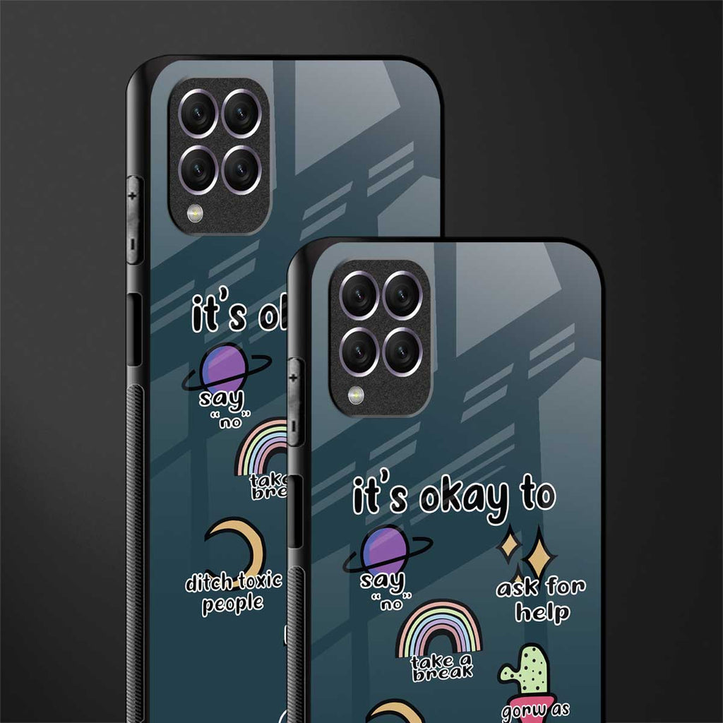 it's okay glass case for samsung galaxy f62 image-2